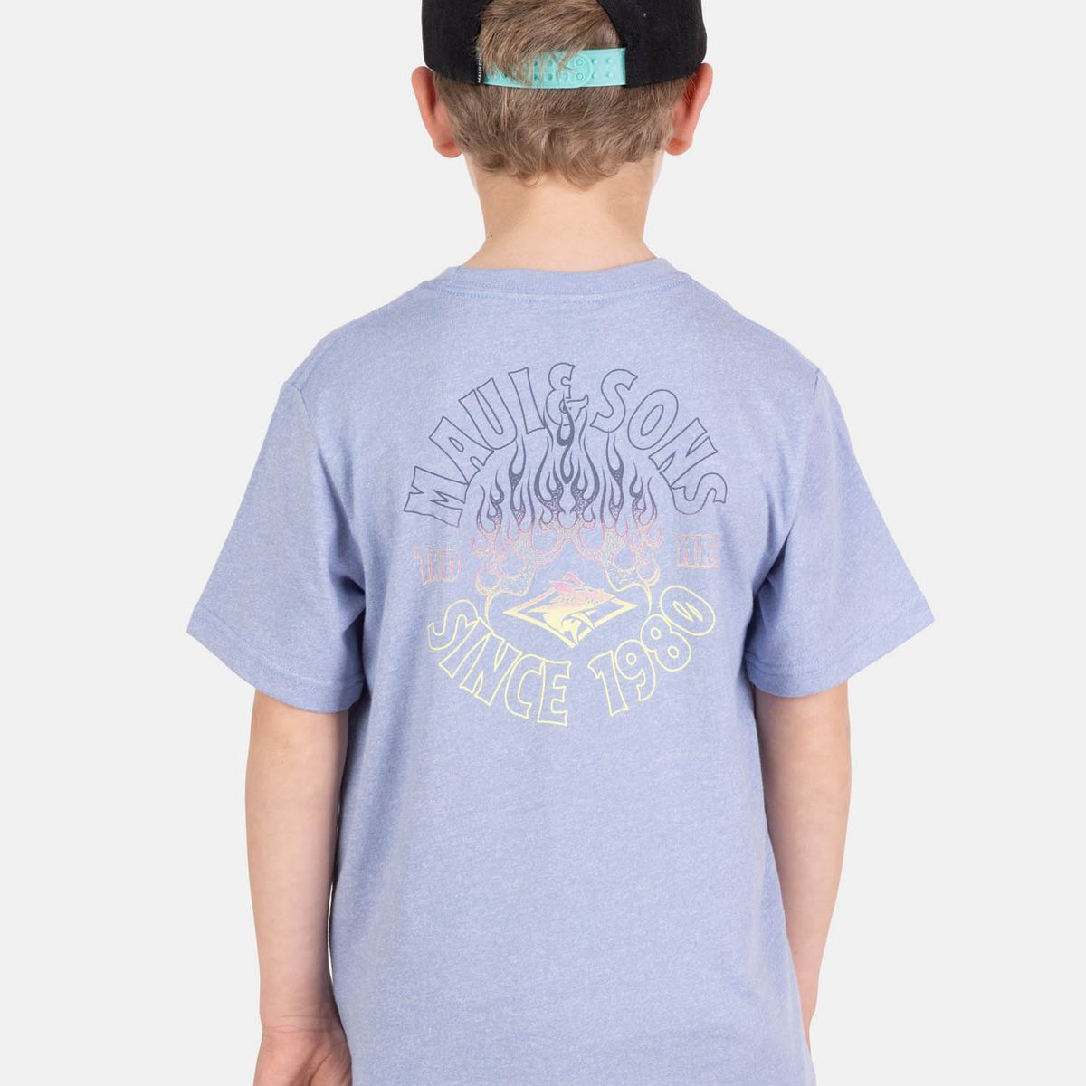 MAUI AND SONS - Polera MC SunTech Morado Infantil Maui And Sons