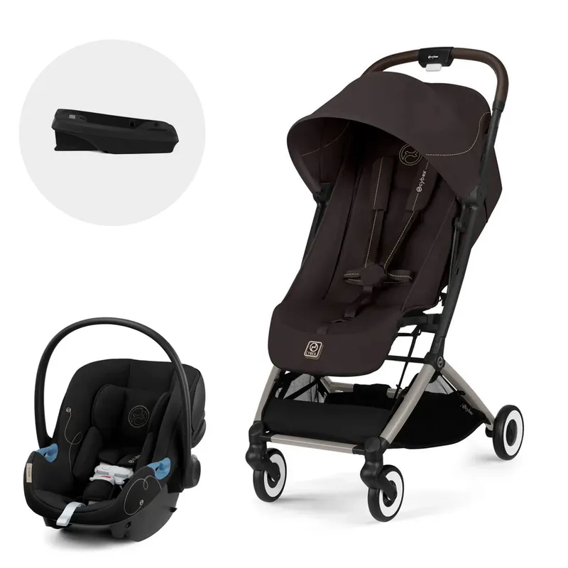 CYBEX - Coche Travel SystemOrfeo TPE Brown + Aton G + Base G