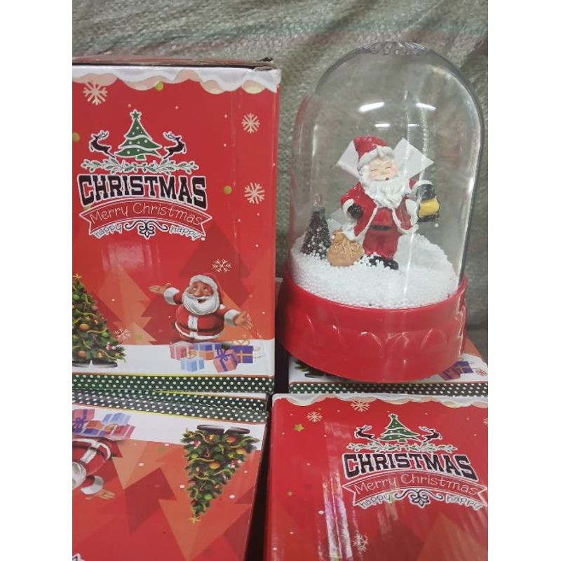 GENERICO - Domo Navideño Musical y Giratorio 4-en-1 - Santa Claus