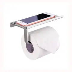 GENERICO - Porta rollo papel higiénico confort y soporte celular