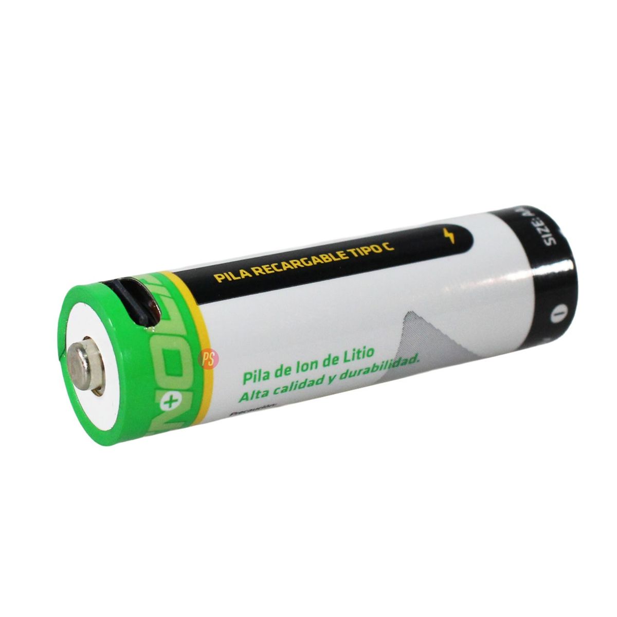 Pack 2 Pilas AA Recargables USB 6290mWh - PS, marca TECNOLAB - Foto 2
