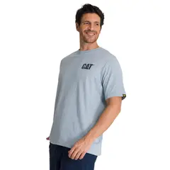 CAT - Polera Hombre Trademark Celeste
