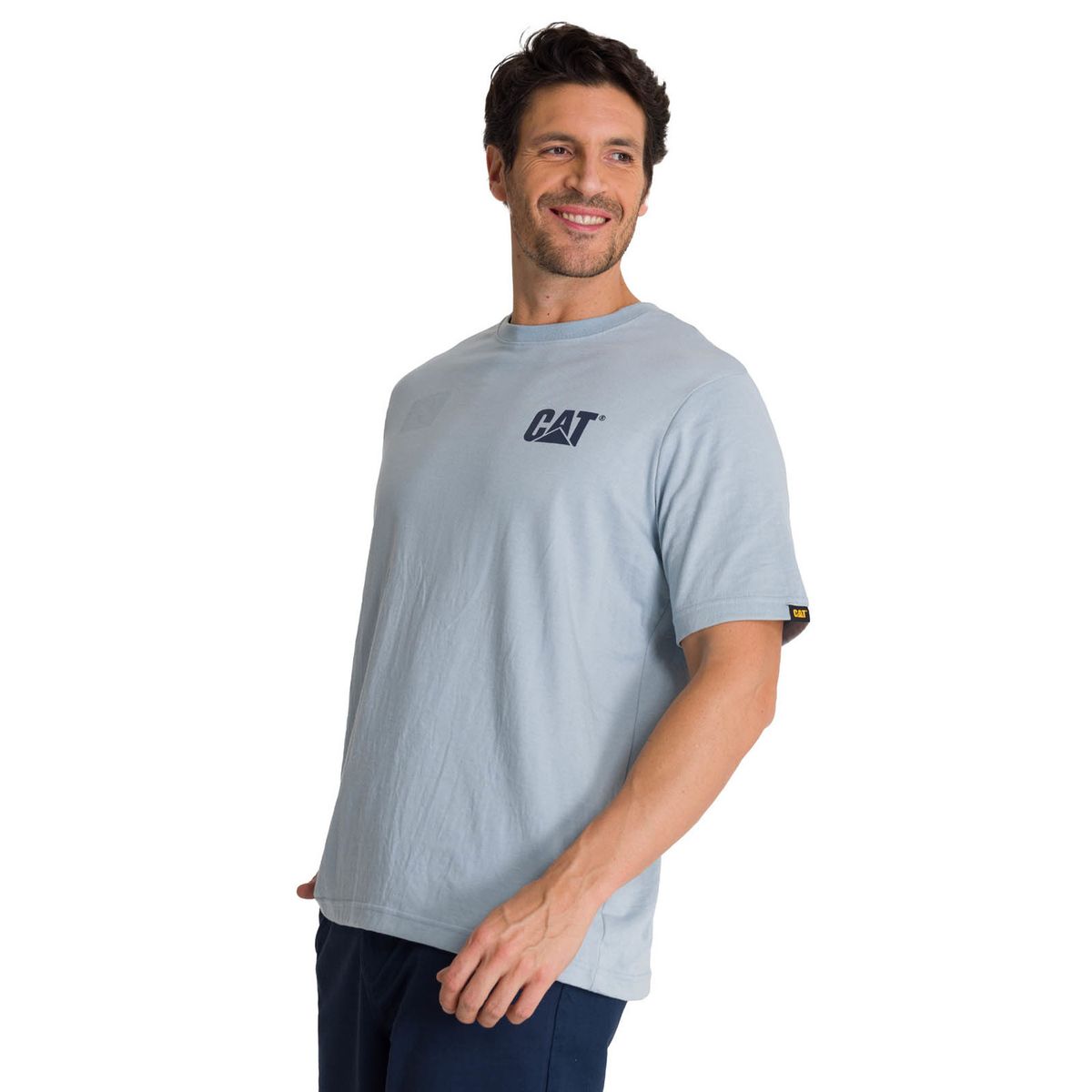CAT - Polera Hombre Trademark Celeste CAT