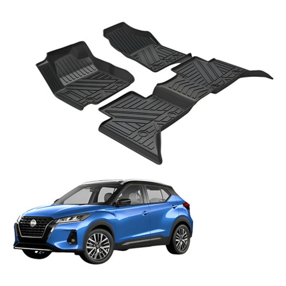 OEM - Kit Pisos Rígidos Calce Perfecto Nissan Kicks 2018-2026