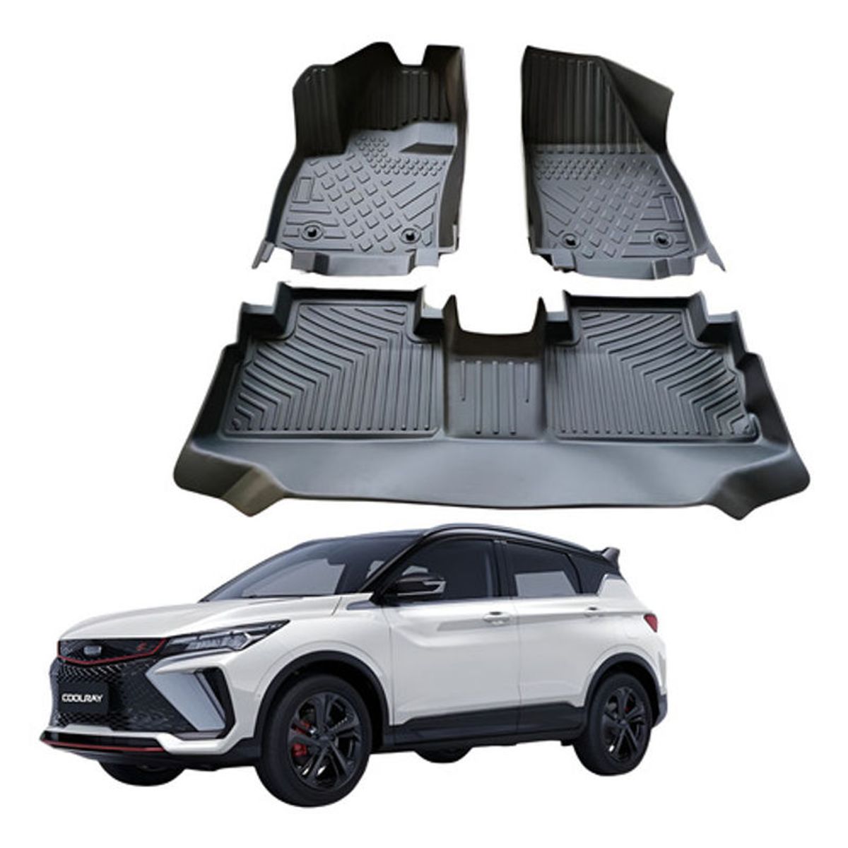 OEM - Kit Pisos Rígidos Calce Perfecto Geely Coolray Negro