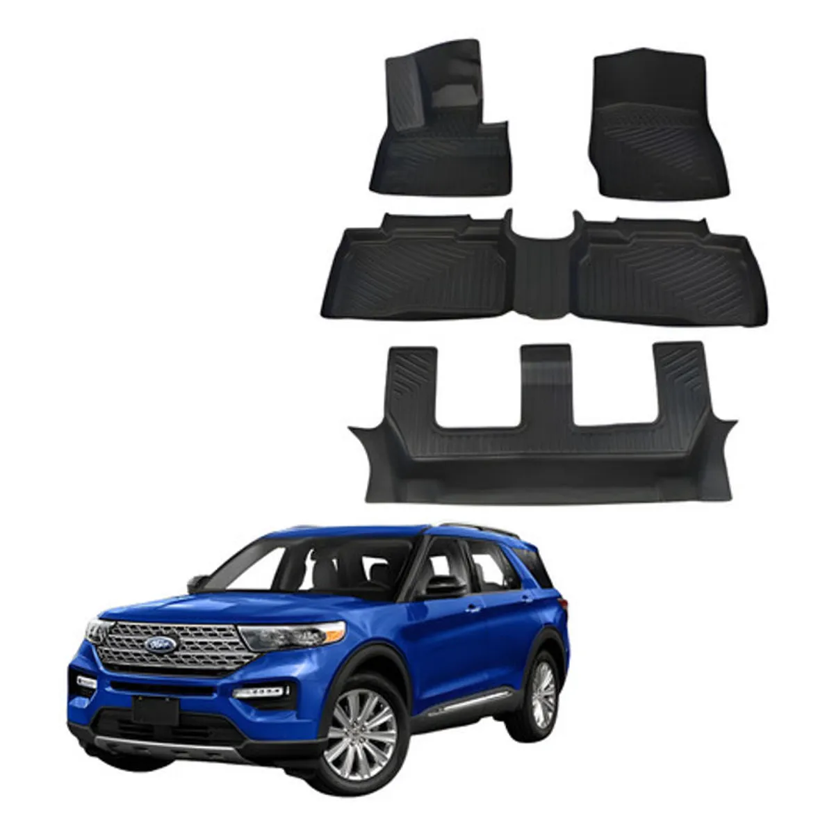 OEM - Pisos Calce Perfecto Ford Explorer 2020-2026 3 Filas
