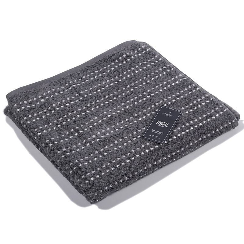 NAUTICA - Toalla de Baño 137X76  Nautica Home  -100% algodón Gris