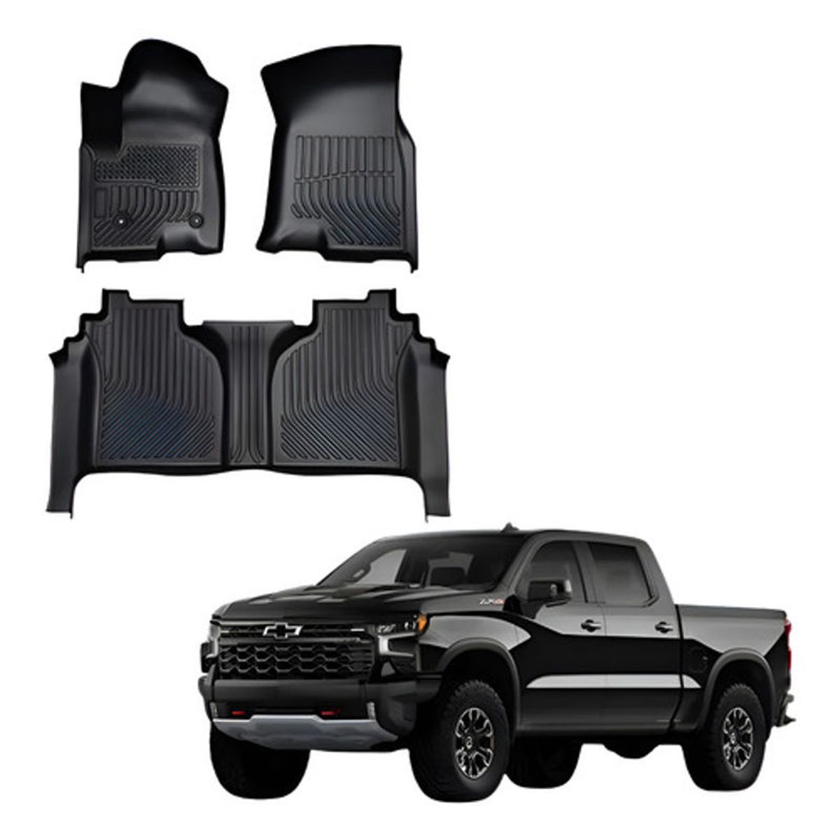 OEM - Kit Pisos Rígidos Calce Perfecto Chevrolet Silverado 2019-26
