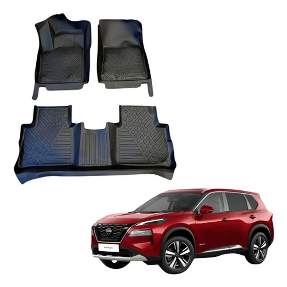 OEM - Kit Pisos Rígidos Calce Perfecto Nissan X-trail 2023-2026+