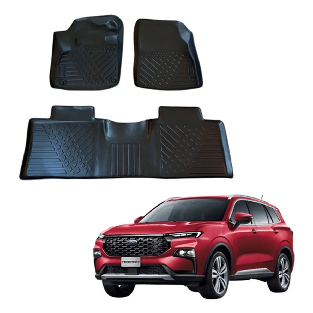 OEM - Kit Pisos Rígidos Calce Perfecto Ford Territory 2024 - 2026