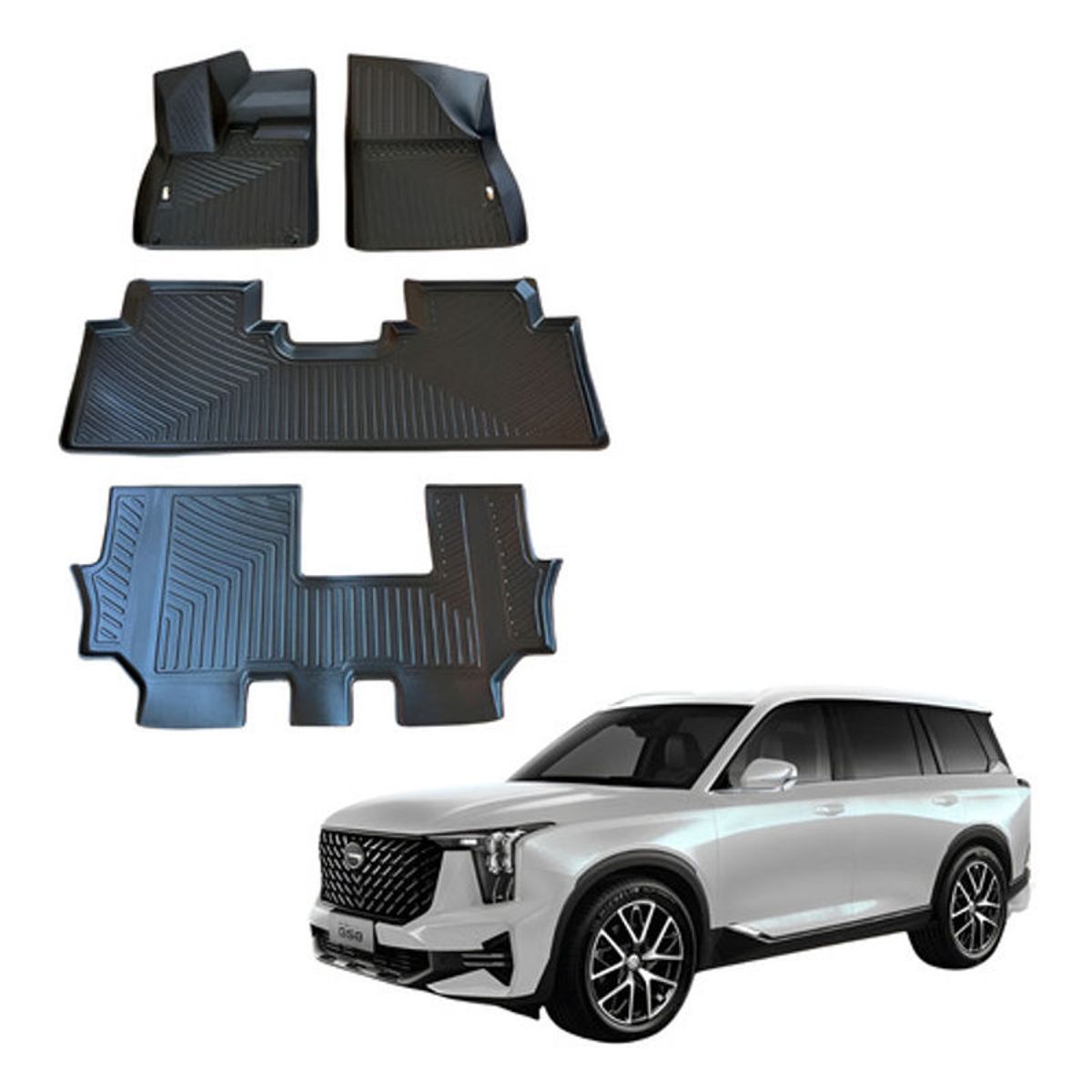 OEM - Pisos Rígidos Calce Perfecto Gac Gs8 2023-2026 3 Filas