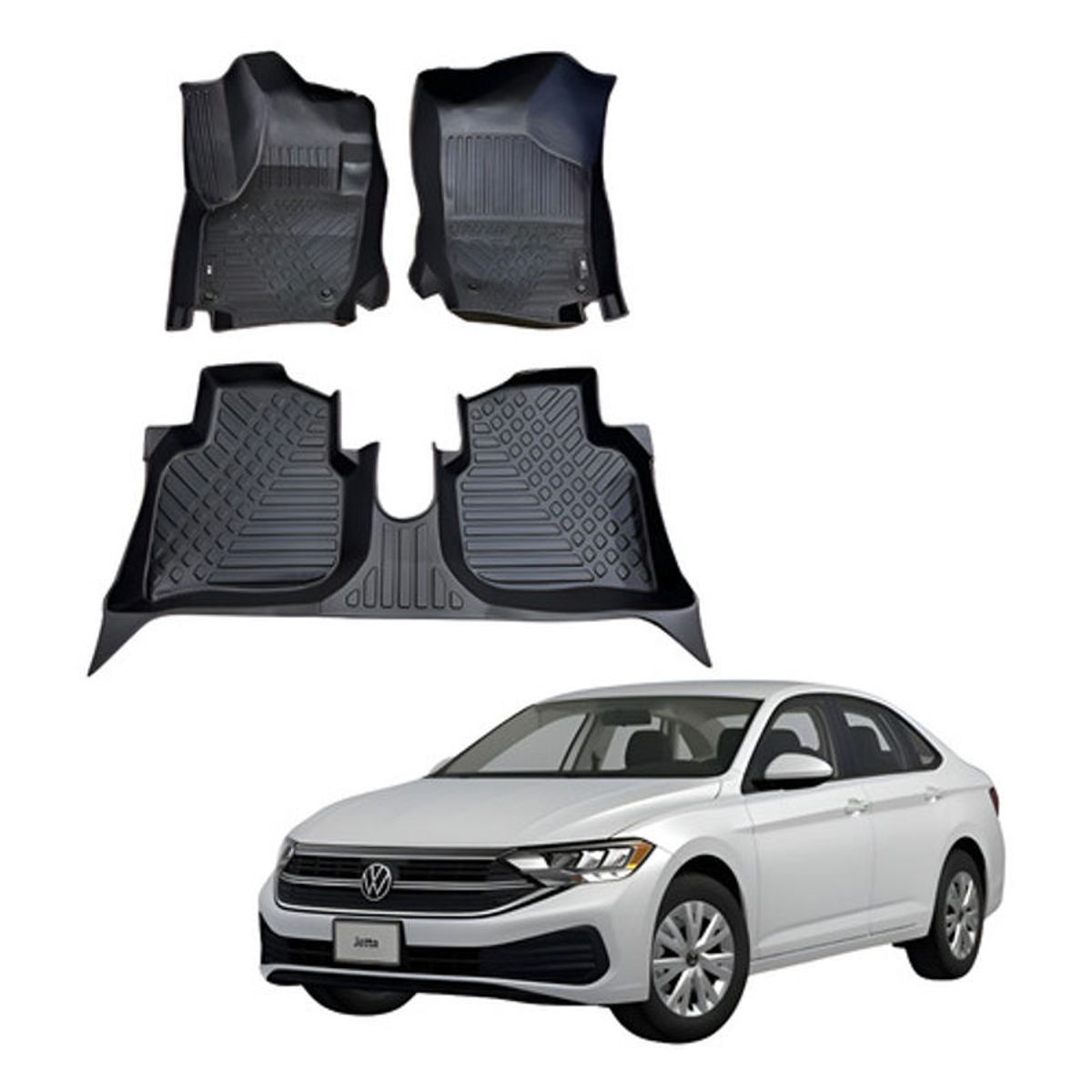 OEM - Kit Pisos Rígidos Calce Perfecto Volkswagen Jetta 2018-2026