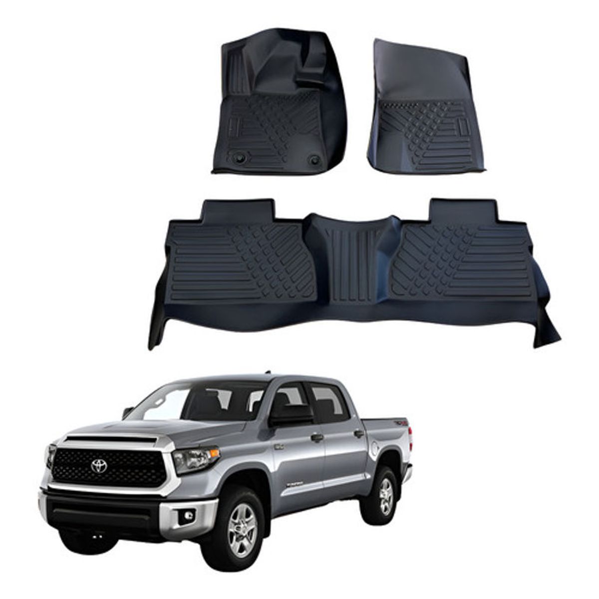 OEM - Kit Pisos Rígidos Calce Perfecto Toyota Tundra 2014 - 2021