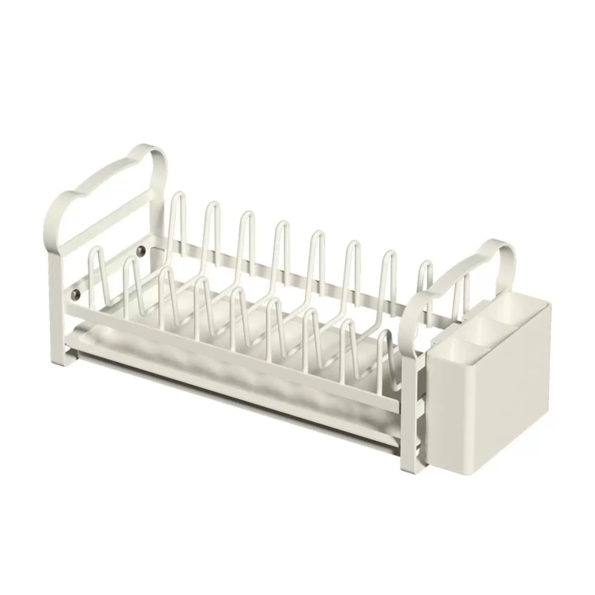 GENERICO - Escurridor De Platos Metalico Con Porta Cubiertos