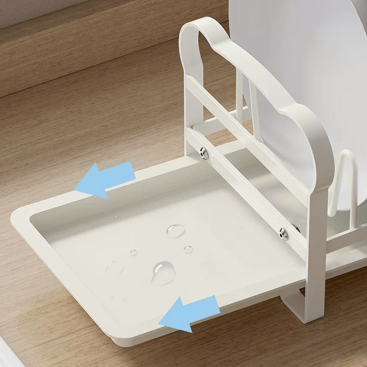 GENERICO - Escurridor De Platos Metalico Con Porta Cubiertos