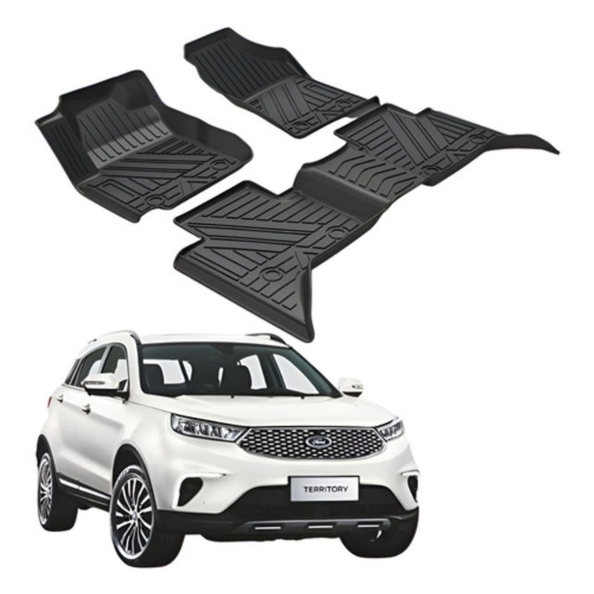 OEM - Kit Pisos Rígidos Calce Perfecto Ford Territory 2021-2023