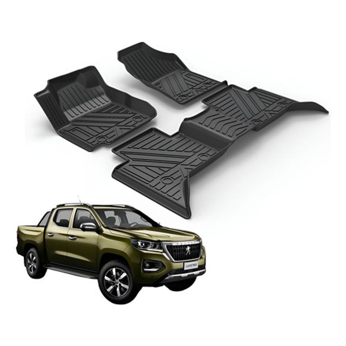 OEM - Kit Pisos Rígidos Calce Perfecto Peugeot Landtrek Negro