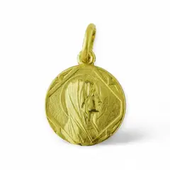 GENERICO - Medalla Virgen de Lourdes oro 18k 14mm