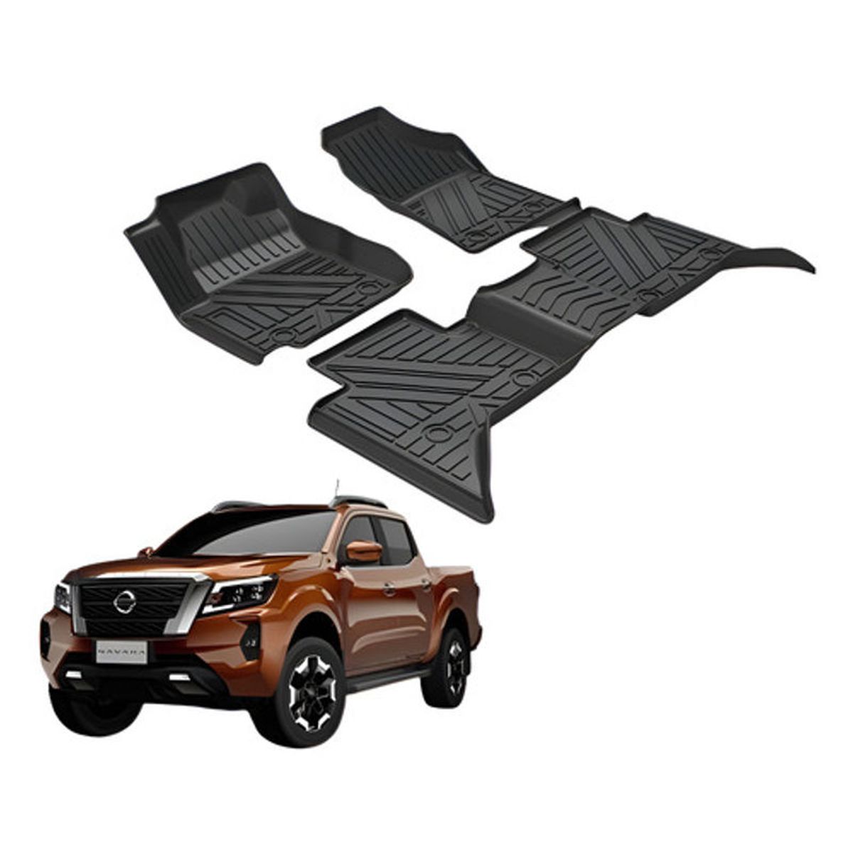 OEM - Kit Pisos Rígidos Calce Perfecto Nissan Navara 2021-2026