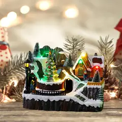 MOVI - Pueblo navideño musical con luces LED y movimiento