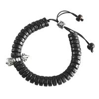 Pulsera Budista De Madera Amuleto Tibetano Hombre Mujer