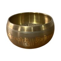 Cuenco Tibetano de Meditación Tamaños-12 cm y Color Dorado