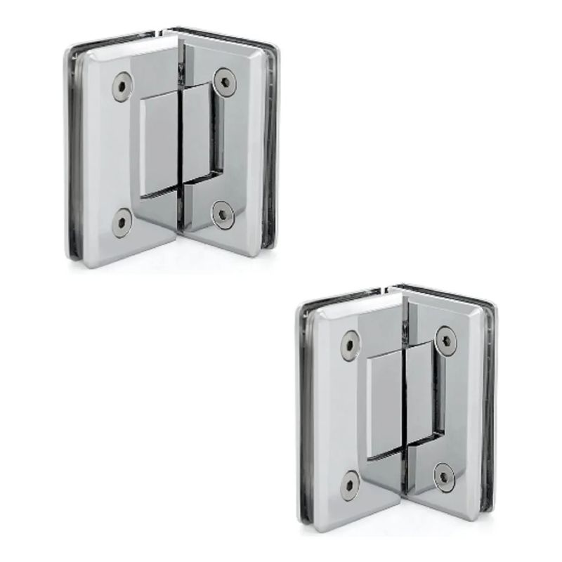 GENERICO - Bisagra Puerta Shower Vidrio 8 A 12 mm Vidrio.a A Vidrio 2 un