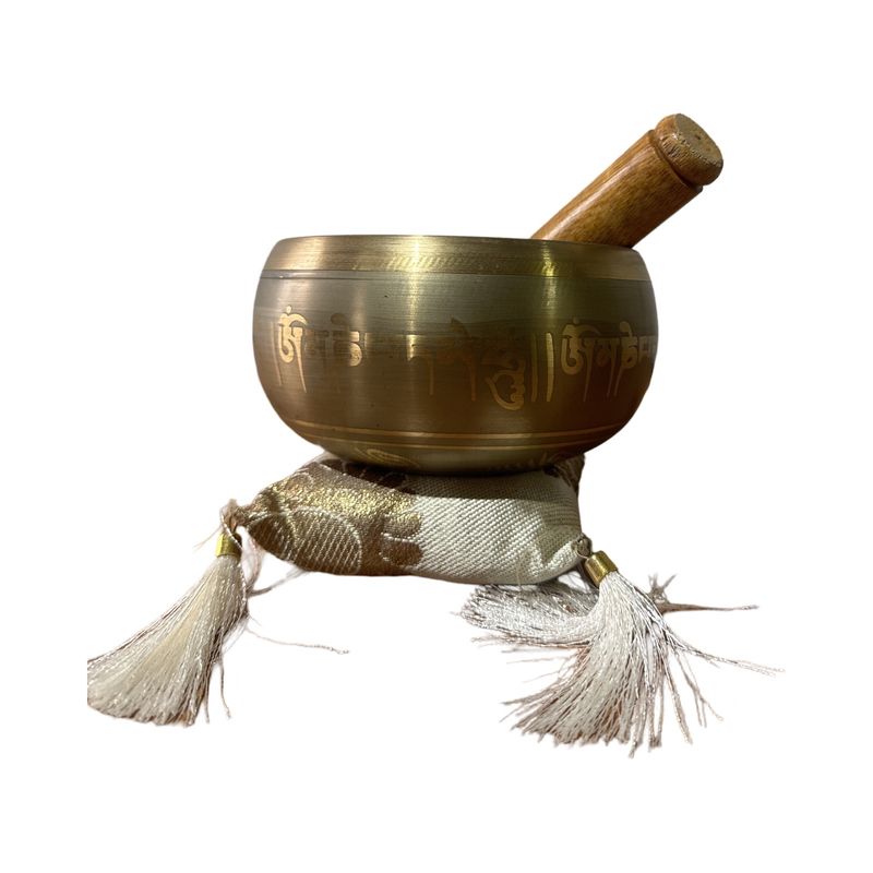 AAYO MODA - Cuenco Tibetano de Meditación  Tamaños-9cm y Color Dorado