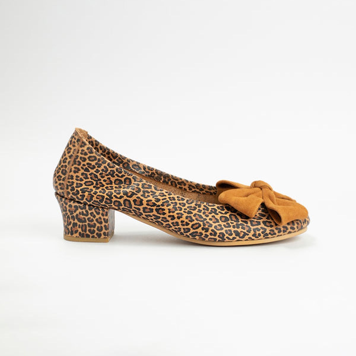 GANDARVA - Zapato Muier De Cuero Lilly Chita Camel 4 cm