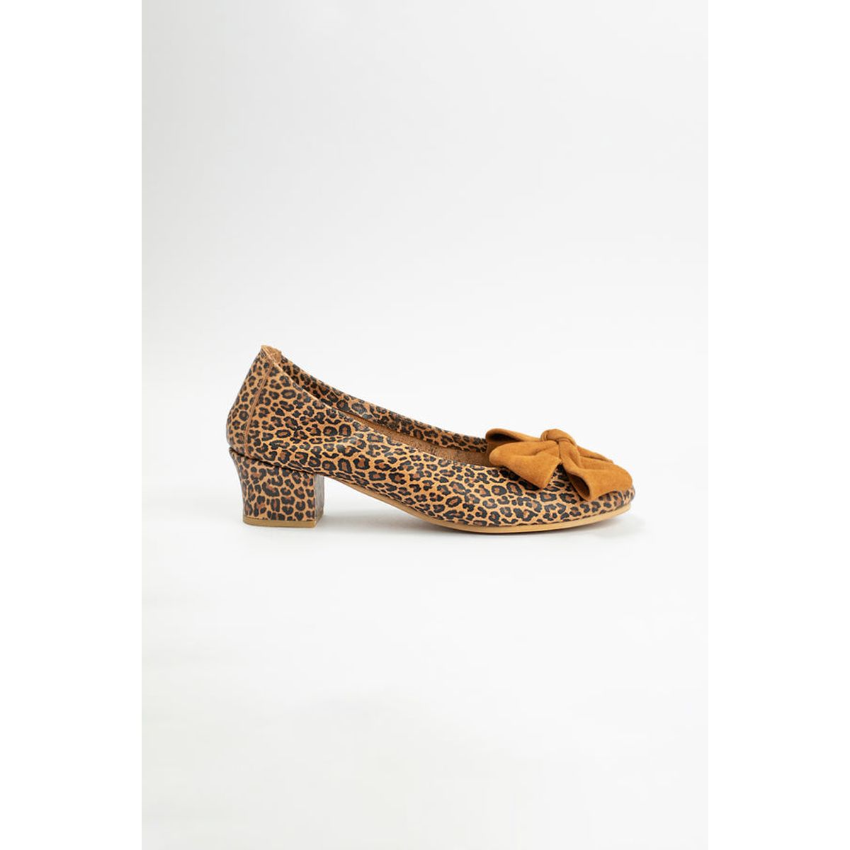 GANDARVA - Zapato Muier De Cuero Lilly Chita Camel 4 cm