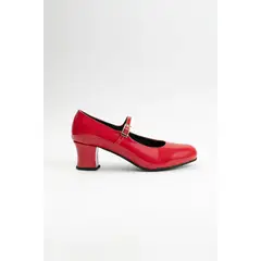 GANDARVA - Zapato Mujer De Cuero Almudena 5 cm Rojo Richato