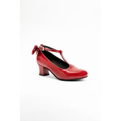 Imagen 2 del producto Zapato Mujer De Cuero Dulcinea 5 cm Rojo Richato