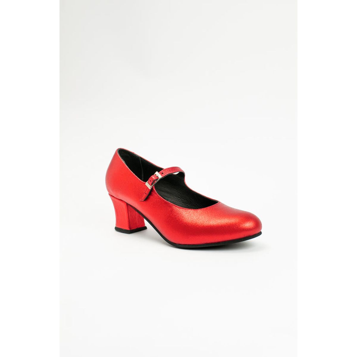 GANDARVA - Zapato Mujer De Cuero Almudena 5 cm Rojo Metalizado