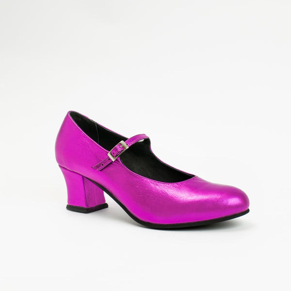 GANDARVA - Zapato Mujer De Cuero Almudena 5 cm Morado Metalizado