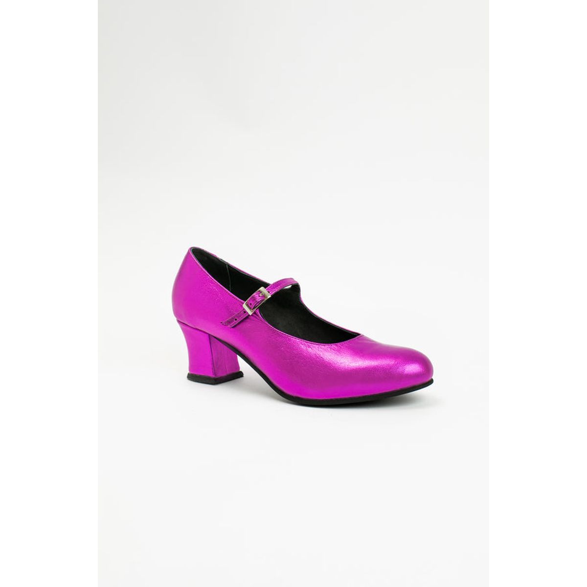 GANDARVA - Zapato Mujer De Cuero Almudena 5 cm Morado Metalizado