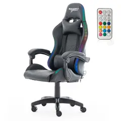 SMARTY - Silla Gamer RGB Xperience Pro Negra Reclinable y Luces