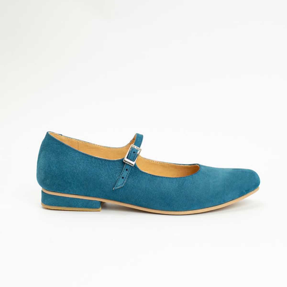 GANDARVA - Zapato Mujer De Cuero Almudena 2 cm Azul