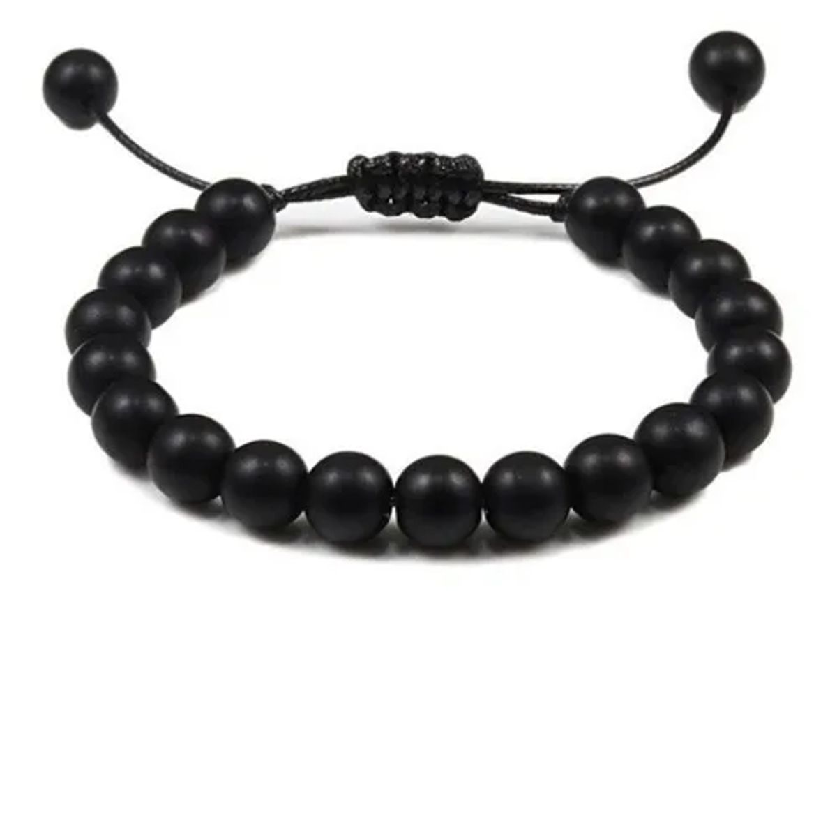 GENERICO - Pulsera De Piedra Onix Mate Hombre Mujer Moda Royal Madriz