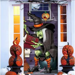 GENERICO - Funda De Puerta Halloween Elasticada Adorno De Halloween