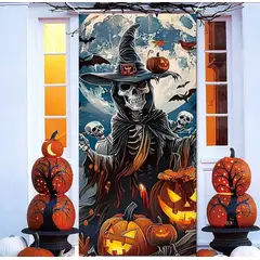 GENERICO - Funda De Puerta Halloween Elasticada Adorno De Halloween
