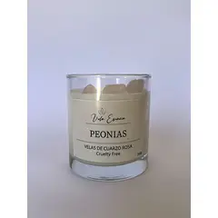 GENERICO - Velas de Cuarzo Rosa - Peonías