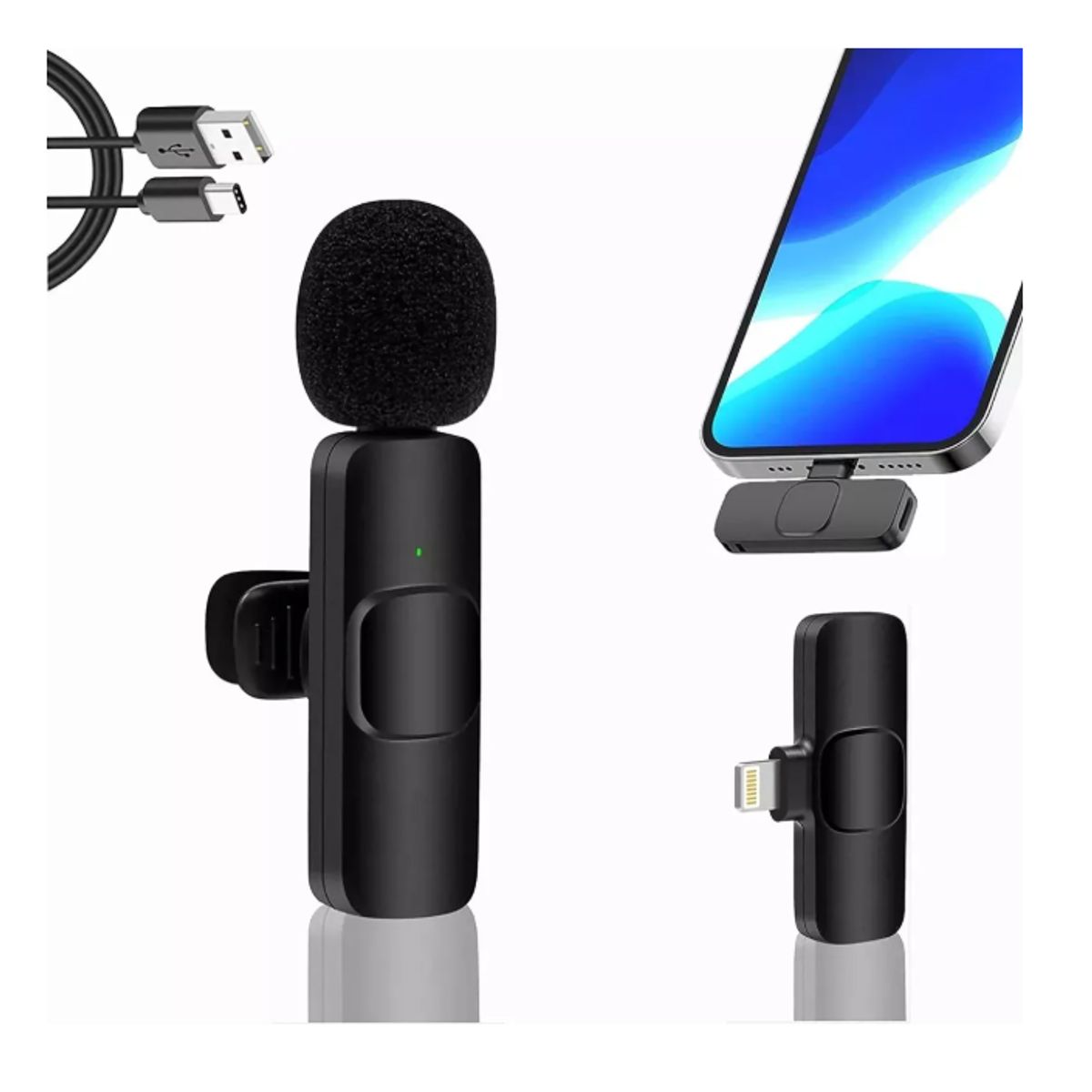 GENERICO - Microfono Compatible Con iPhone E Ios Para Grabar Contenido