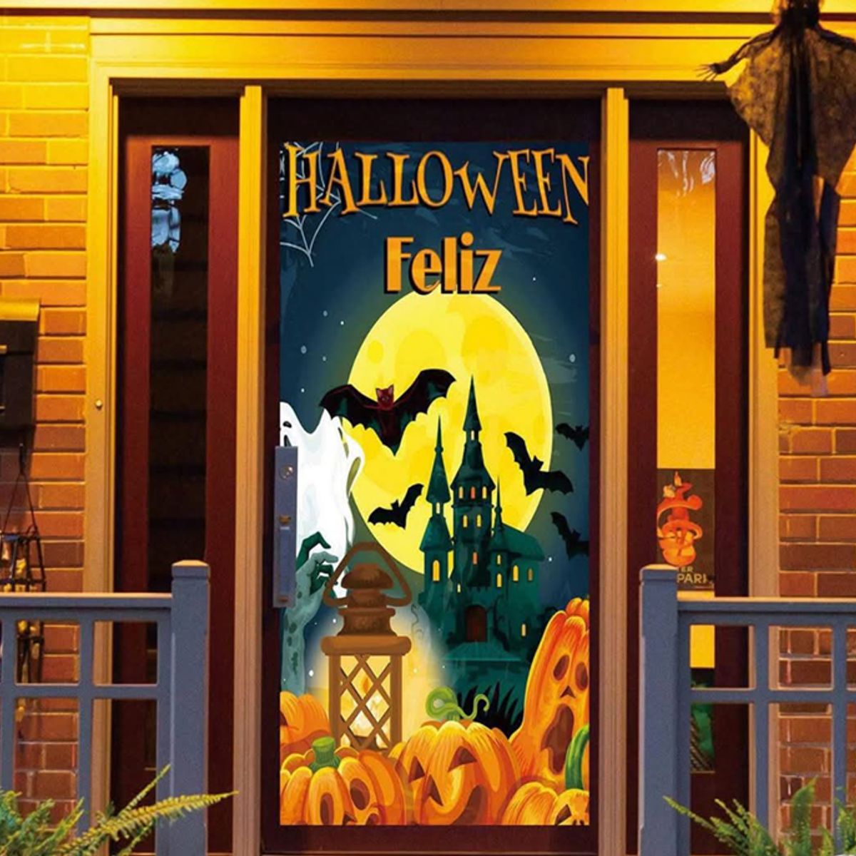 GENERICO - Funda De Puerta Halloween Elasticada  Adorno De Halloween