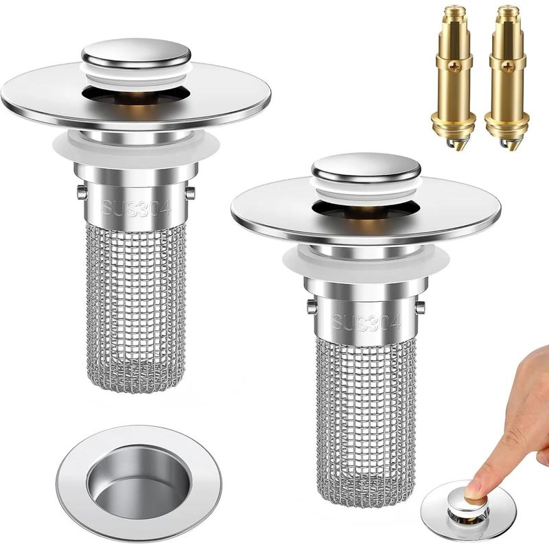 MOVI - Pack 2 filtros para drenaje Baño/Cocina