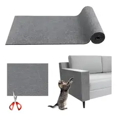 EVERSO - Autoadhesivo Rascador De Gatos P Esquina Y Pared30×200cmGris