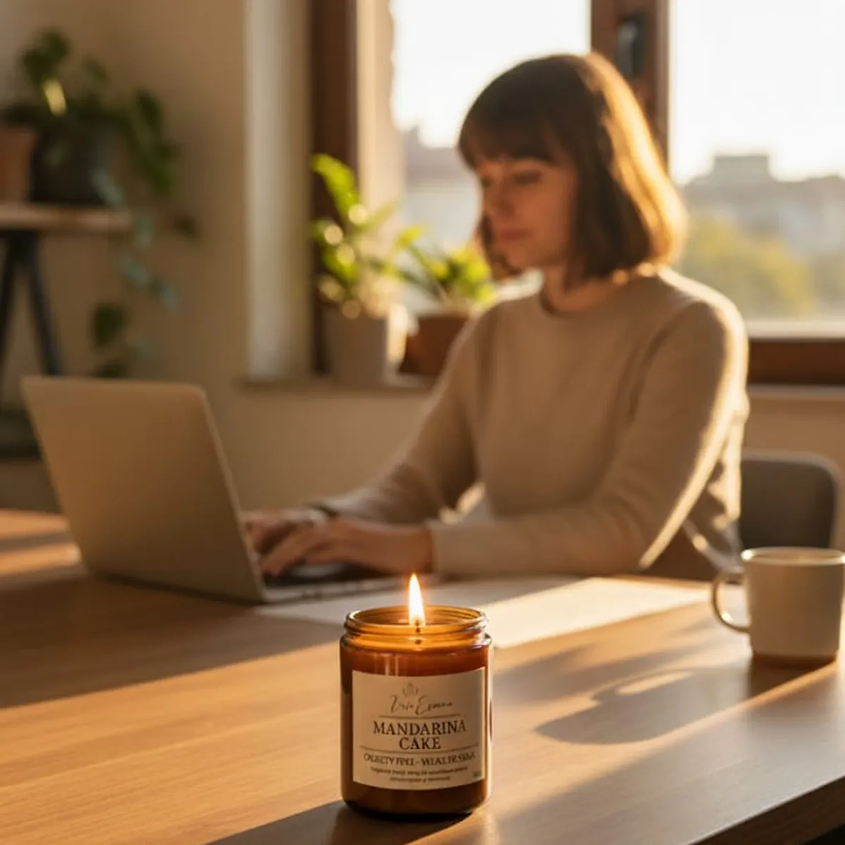 GENERICO - Vela Ámbar - Mandarina Cake - 220 gr.
