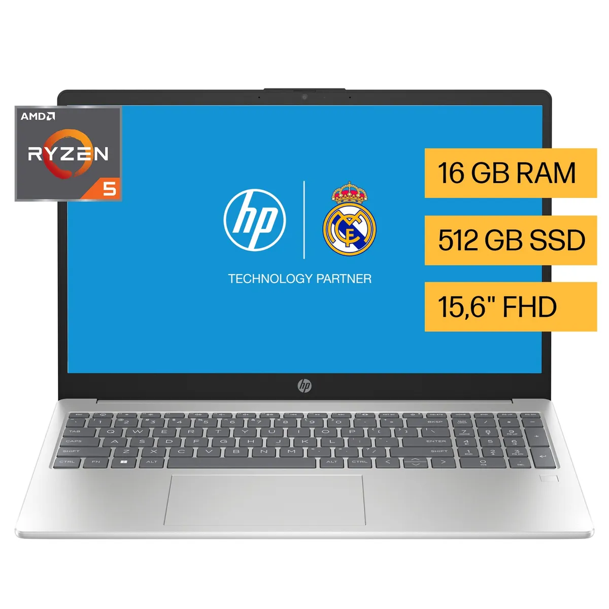 HP - Notebook HP 15-fc0070la AMD Ryzen 5 16gb Ram 512gb Ssd Windows 11 Home