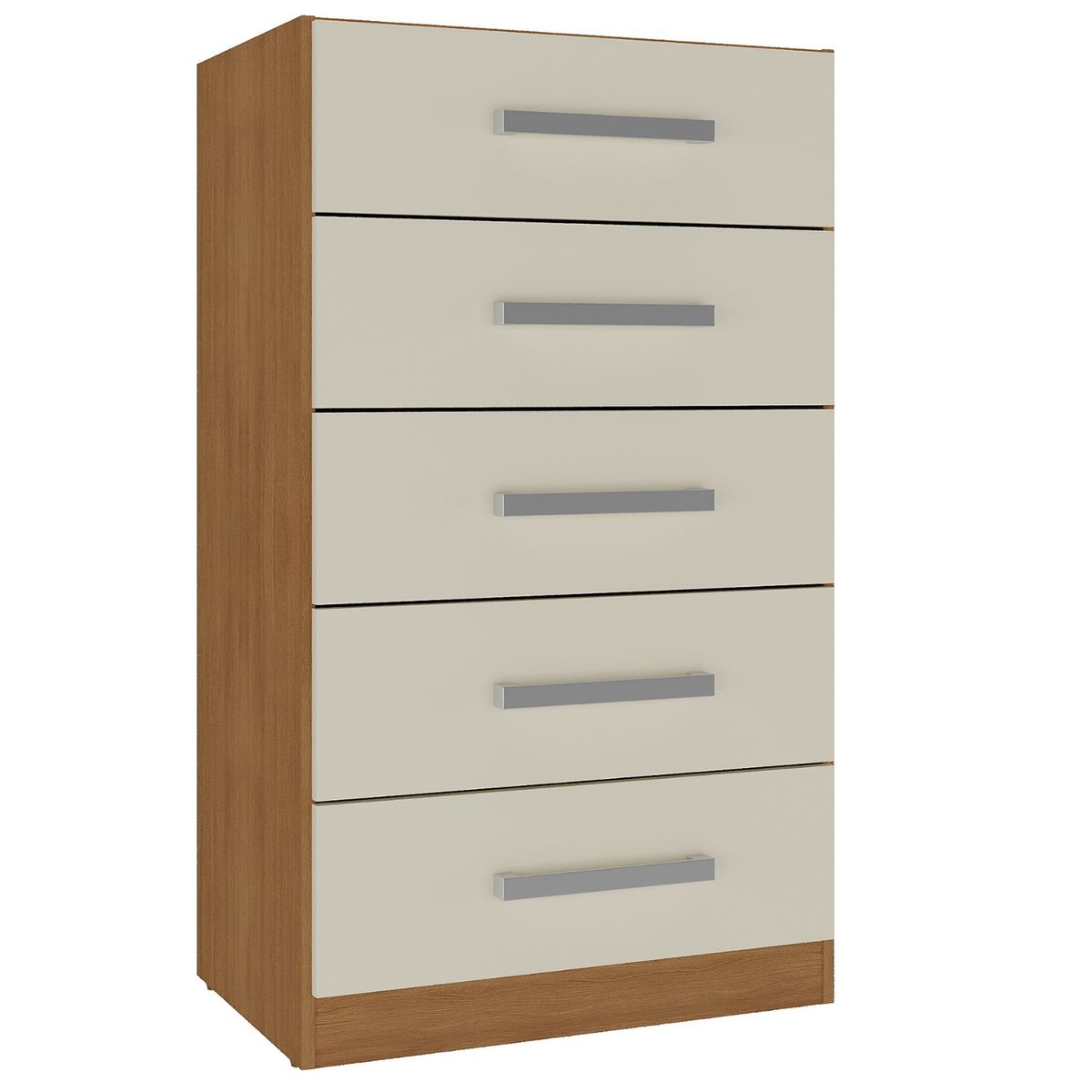 MOVELARIA - Combo 3 comodas 5 cajones 91x46x35 cm off white r05x3