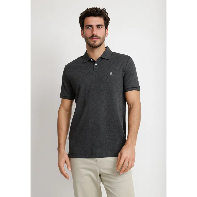 ORIGINAL PENGUIN - Polera Hombre Polo Manga Corta Gris Melange