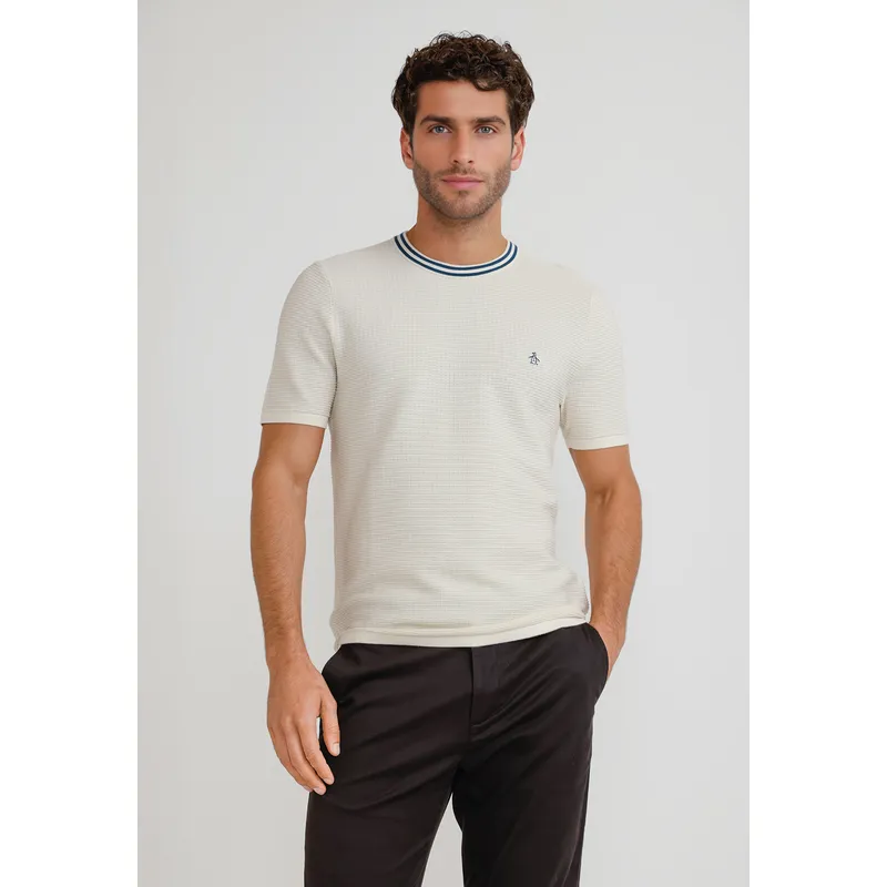 ORIGINAL PENGUIN - Polera Hombre Manga Corta Cruda